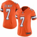 Women's Nike Denver Broncos #7 John Elway Limited Orange Rush NFL Jersey