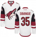 Mens Arizona Coyotes #35 Louis Domingue White Road Stitched NHL Jersey