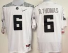 NCAA Oregon Ducks #6 D.THOMAS white jerseys