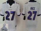 2013 Super Bowl XLVII Women NEW NFL Baltimore Ravens 27 Ray Rice White(Women new)