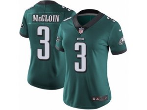 Women Nike Philadelphia Eagles #3 Matt McGloin Vapor Untouchable Limited Midnight Green Team Color NFL Jersey