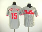 mlb philadelphia phillies #15 hollins grey