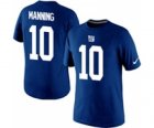 Nike New York Giants Eli Manning Pride Name & Number T-Shirt Blue