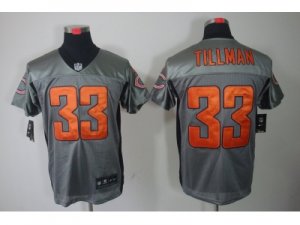 Nike NFL Chicago Bears #33 Charles Tillman Grey Jerseys(Shadow Elite)