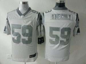 Nike Carolina Panthers #59 Luke Kuechly White Platinum Jerseys(Game)