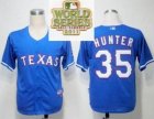 2011 world series mlb Texas Rangers #35 Tommy Hunter Blue