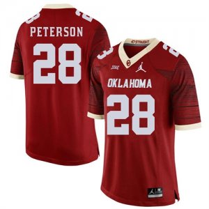 Oklahoma Sooners #28 Adrian Peterson Red 47 Game Winning Streak College Football Jersey