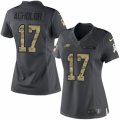 Women's Nike Philadelphia Eagles #17 Nelson Agholor Limited Black 2016 Salute to Service NFL Jersey