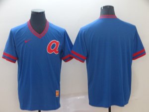 Atlanta Braves Blank Blue Throwback Jersey