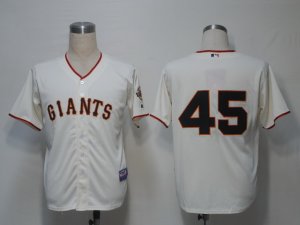 MLB San Francisco Giants #45 Runzler Cream[Cool Base]