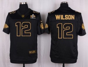 Nike Kansas City Chiefs #12 Albert Wilson Black Pro Line Gold Collection Jersey(Elite)
