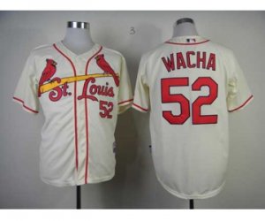 mlb jerseys st. louis cardinals #52 wacha cream[new]