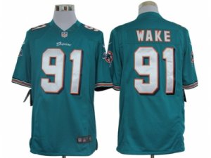 Nike NFL Miami Dolphins #91 Cameron Wake Green Jerseys(Limited)