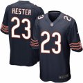 Mens Nike Chicago Bears #23 Devin Hester Game Navy Blue Team Color NFL Jersey