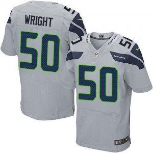 Nike Seattle Seahawks #50 K.J. Wright Grey jerseys(Elite)