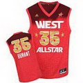 2012 All-Star Oklahoma City Thunder #35 Kevin Durant Western red