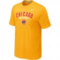 Nike MLB Chicago Cubs 2014 Home Practice T-Shirt - Yellow