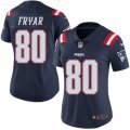 Women's Nike New England Patriots #80 Irving Fryar Limited Navy Blue Rush NFL Jersey