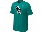 Chicago White Sox Nike Heathered Green Club Logo T-Shirt