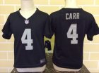 kids Nike Oakland Raiders #4 Carr Black jerseys