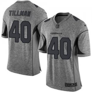 Nike Arizona Cardinals #40 Pat Tillman Gray Gridiron Gray Jersey(Limited)