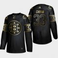 Bruins #33 Zdeno Chara Black Gold Adidas Jersey