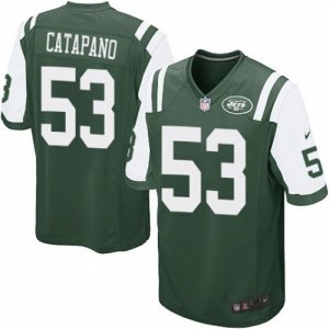 Mens Nike New York Jets #53 Mike Catapano Game Green Team Color NFL Jersey