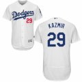 Men's Majestic Los Angeles Dodgers #29 Scott Kazmir White Flexbase Authentic Collection MLB Jersey