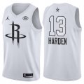 Rockets #13 James Harden Jordan Brand White 2018 All-Star Game Swingman Jersey