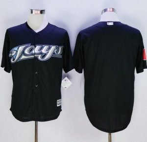 Toronto Blue Jays Blank Black New Cool Base Stitched MLB Jersey