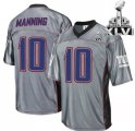 nfl New York Giants #10 Eli Manning Grey Shadow Super Bowl XLVI