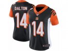 Women Nike Cincinnati Bengals #14 Andy Dalton Vapor Untouchable Limited Black Team Color NFL Jersey
