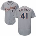 Men's Majestic Detroit Tigers #41 Victor Martinez Grey Flexbase Authentic Collection MLB Jersey