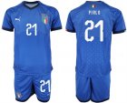 2018-19 Italy 21 PIRLO Home Soccer Jersey