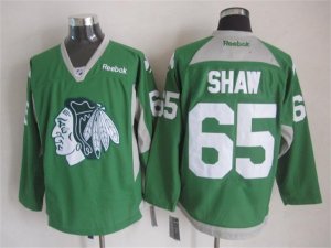 NHL Chicago Blackhawks #65 Andrew Shaw green jerseys