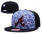 Braves Team Logo Black Adjustable Hat GS
