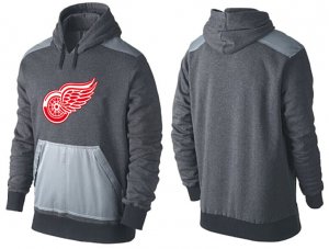 NHL Detroit Red Wings Logo Pullover Hoodie 15