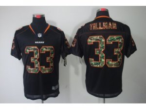 Nike NFL Chicago Bears #33 Charles Tillman Lights Out Black Jerseys(Camo Number Elite)