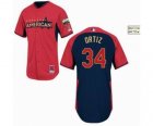 mlb 2014 all star jerseys boston red sox #34 ortiz red-blue