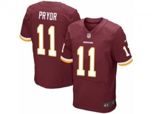 Mens Nike Washington Redskins #11 Terrelle Pryor Elite Burgundy Red Team Color NFL Jersey