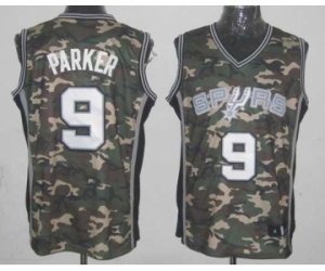 nba san antonio spurs #9 tony parker camo