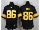 Nike Pittsburgh Steelers #86 ward Black Jerseys(Gold No Elite)