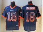 Nike Denver Broncos #18 Manning Blue Jerseys(Drift Fashion Elite)