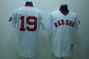 mlb boston red sox #19 beckett m&n white