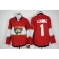 Mens Reebok Florida Panthers #1 Roberto Luongo Authentic Red Home New NHL Jersey