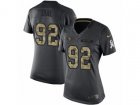 Women Nike San Francisco 49ers #92 Quinton Dial Limited Black 2016 Salute to Service NFL Jersey