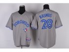 mlb jerseys toronto blue jays #28 rasmus grey[2012 new]