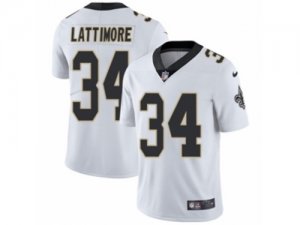 Mens Nike New Orleans Saints #34 Marshon Lattimore Limited White NFL Jersey