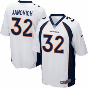 Mens Nike Denver Broncos #32 Andy Janovich Game White NFL Jersey