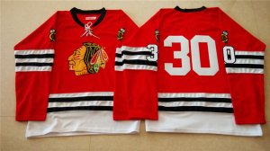 NHL Mitchell And Ness 1960-61 Chicago Blackhawks #30 Noname red Throwback jerseys